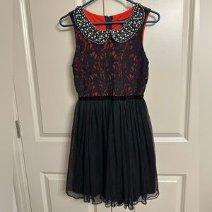 Black and Red Dress